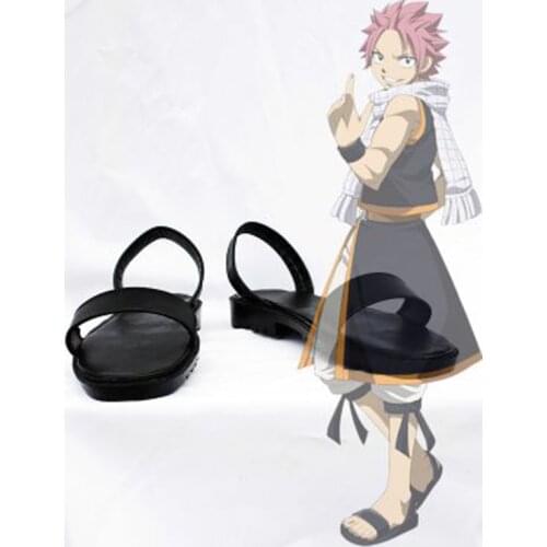 Fairy Tail Cosplay Natsu Dragneel Cosplay Boots Shoes Anime Party Cosplay Boots Custom Made Men Shoes