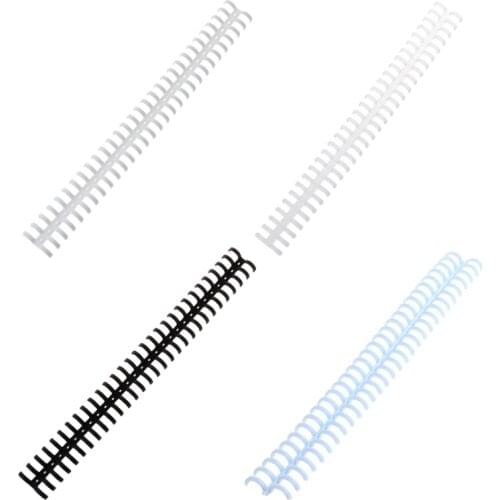 30 Holes Circles Ring Loose-leaf Paper Book Scrapbook Album Binding Plastic Binder Spiral A4 Notebook Supplies K92C