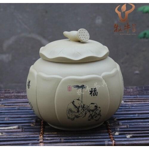The purple tea factory direct segment mud tank lotus tea pot shop tea set collocation mixed batch