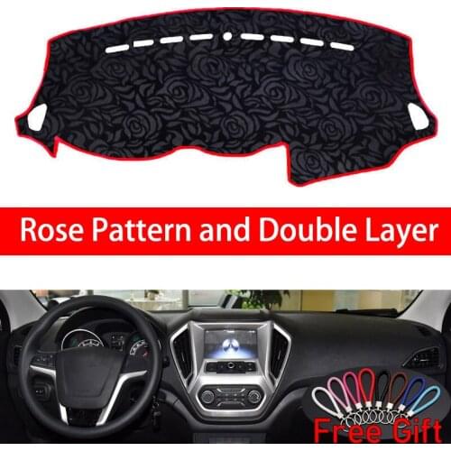 Rose Pattern For MG GT 2014 2015 2016 Dashboard Cover Car Stickers Car Decoration Car Accessories Interior Car Decals