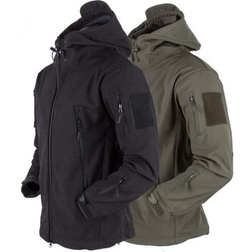 Airsoft Camping Tactical Jacket Hiking Jacket Army Jackets Men Hunting Military Shark Skin SoftShell Waterproof Windbreaker
