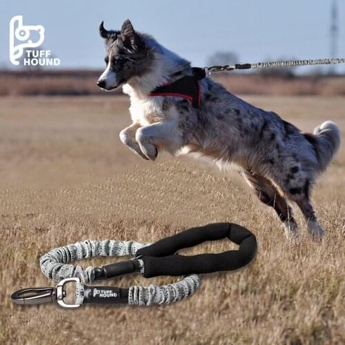 Extendable Dog Leash High Stretchy Pet Leashes for Running Walking Rope No Pull Shock Absorber Retractable Leash for Large Dogs