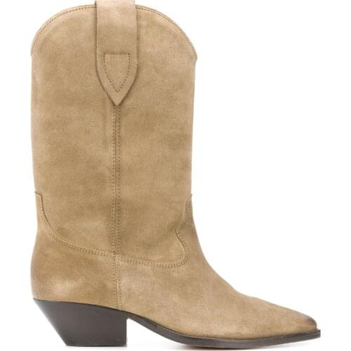 Women Shoes Paris Duerto Santiag Boots Cuban Heel Western Boots