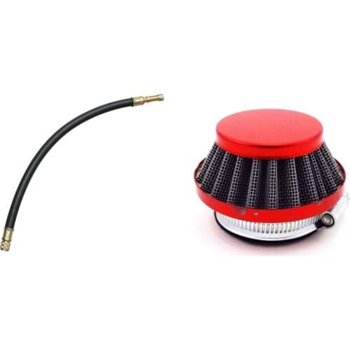 12 Inch 300mm Flexible Rubber Tire Valve Stem Extension with 44mm Air Filter for 47Cc 49Cc 2 Stroke Super Pocket Bike