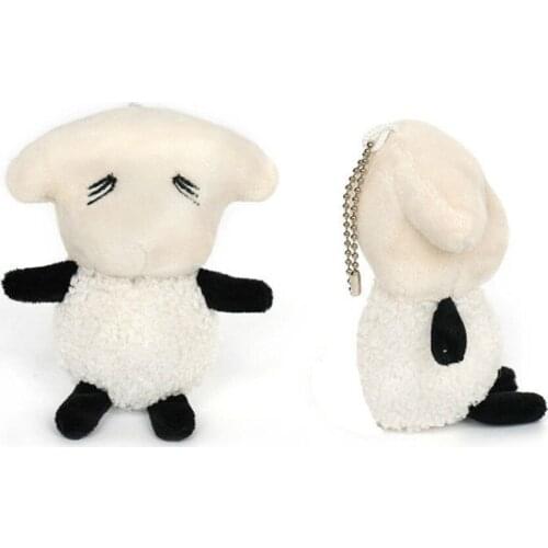 12CM Super cute sheep plush keys backpack bag pendant, Christmas gi