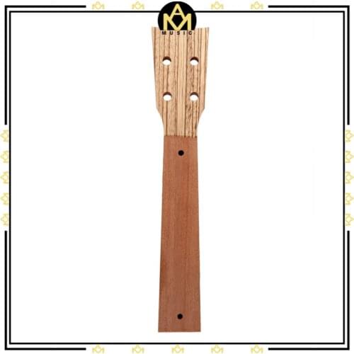 23 Inch Ukulele Neck Zebrawood Veener Head Mahogany Ukulele Neck For Ukulele DIY Ukulele Parts & Accessories New