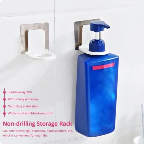 3PCS Wall Mounted Bathroom Rack Shelves Shower Gel Shampoo Liquid Soap Shampoo Holder Bathroom Shelf Organizer
