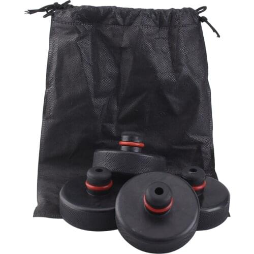 4Pcs Rubber Lifting Jack Pad Adapter Tool Chassis with Storage Case for Tesla Model 3 Model S Model X Car Accessories