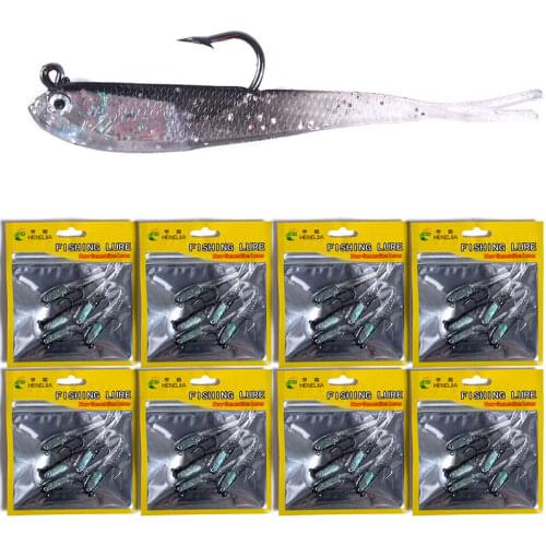 5pcs 7cm 5g Soft Lure Wobblers Artificial Bait Silicone Fishing Lure Sea Bass Carp Fishing Lead Spoon Jig Lures Tackle