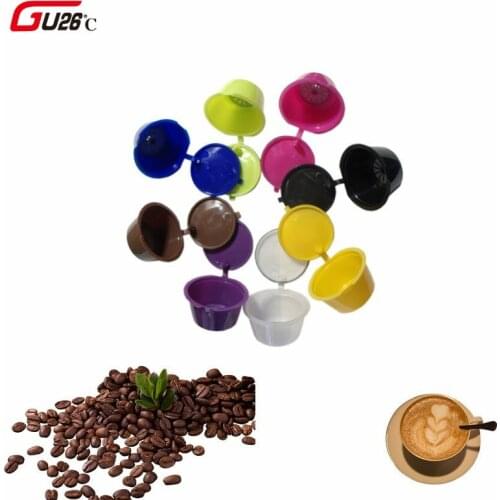 5pcs Plastic Refillable Coffee Capsule Cup 200 Times Reusable Compatible For Nescafe Dolce Gusto Filter Baskets Hot Selling