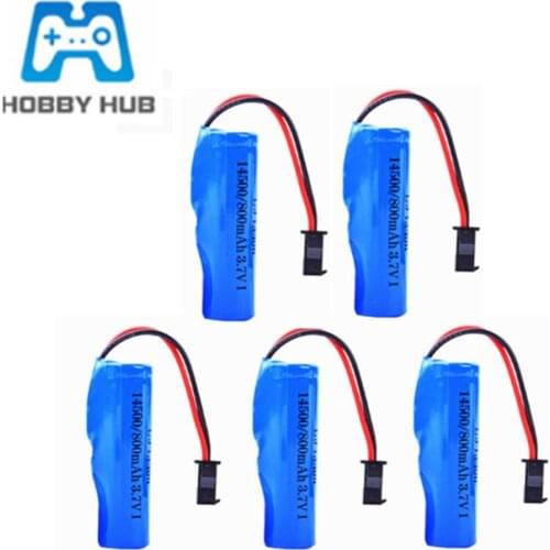 C2 D828 Car Parts 14500 SM-2P 3.7v 800mah Li-ion Rechargeable Battery For JJRC C2 D828 RC Stunt Dump Car Toys Accessories