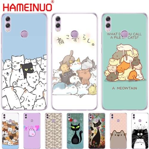 HAMEINUO Cute funny A Pile Of Cats art cat Cover phone Case for Huawei NOVA 3 3i mate 20 pro 20X for honor 8x max note 10 coque
