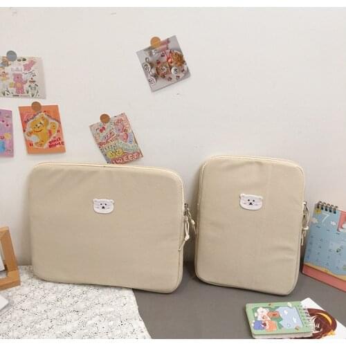 13 Inch Cute Cat Laptop Sleeve Bag For Mac Ipad Pro15 inch Thick Cotton Laptop Tablet Inner Case Keyboard Ipad Air 4 10.5 inch