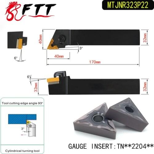 MTJNR3232P22 93 Degree External Turning Tool Holder For TNMG220404 TNMG220408 Used on CNC Lathe Machine