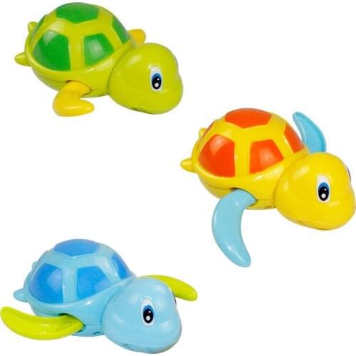Baby water toy cute cartoon animal turtle baby swimming turtle wound chain clockwork kid beach swimming toy