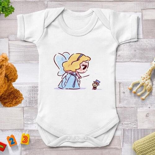 Baby Rompers Newborn Jumpsuits Harajuku Baby Girl Clothes Cute Disney Princess Printed Harajuku Newborn Jumpsuits Baby Onesie