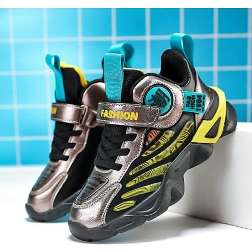 Vinsinw Kids Sneakers for Boys Leather Tennis Shoes Breathable Sports Running Shoes Lightweight Children Casual Walking Shoes