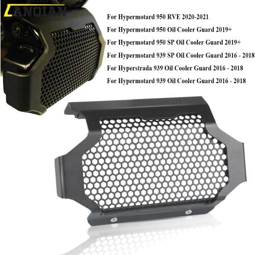 For Ducati Hypermotard 950 939 SP Hyperstrada 939 Hypermotard 950 RVE Motorcycle CNC Radiator Grille Protector Oil Cooler Guard
