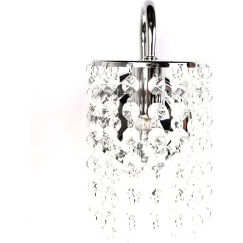 Home Led Lamp Crystal Beaded Wall Lamp Bedroom Modern Creative Simple Bedside Lamp Suitable For Decoration & Lighting