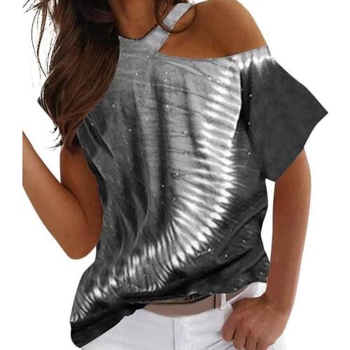 Womens Sexy T-shirts Summer White Tops Fashion Hollow Out Short Sleeves Black Tees Ladies Street Casual Off Shoulder Oversized