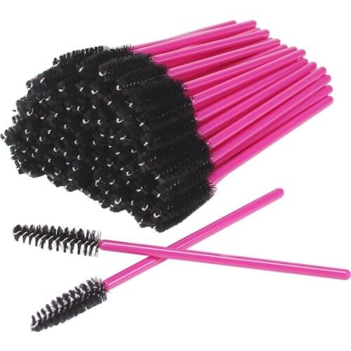 Makeup Brushes 500Pcs/Pack Disposable Eyelash Brushes Lash Extension Mascara Wand Applicator Eyebrow Cosmetics Brushes
