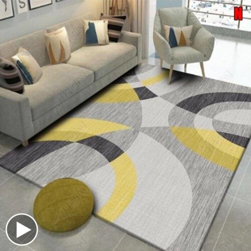 Parlor Geometric Printed Carpets Living Room Sofa Floor Big Rug Bedroom Bedside Washable Large Rugs Home Room Rectangle Carpet
