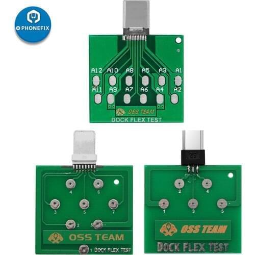 Micro USB PCB Test Board Charging Dock Flex Tester Repair for iPhone Andorid Battery Power Fix Tool