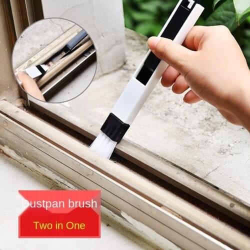 Multifunction Aperture Brush Window Cleaning Brush with Dustpan Hutch Defends The Gas Stove Wash Gargle Brush Decontamination