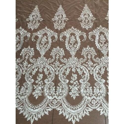 Fashion SYJ-91021 Nigerian Lace Net Fabric French Tulle Lace Fabric For bridal Dress with super Quality