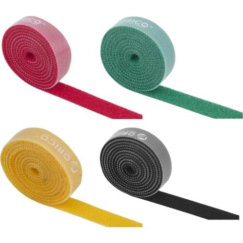 ORICO CBT-1S Nylon Cable Ties Multifunction Loop Tape Fastener Reusable Winder Straps Desktop Wire Organizer