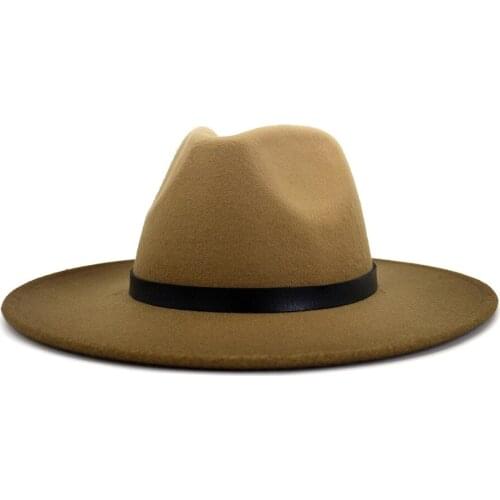 2021 Autumn And Winter Men And Women New Style Jazz Spray Paint Woolen Hat British Style ClassicJazz Hat Wholesale