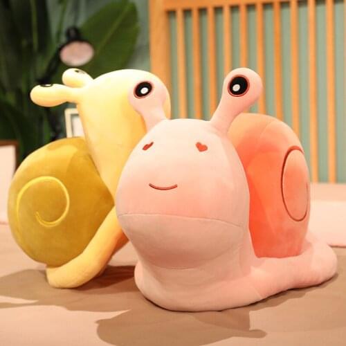 20-60cm Kawaii Snail Plush Doll Cute Animal Toys Peluche Comfort Soft Accompany Pillow Baby Room Decoration Toys Child Gifts