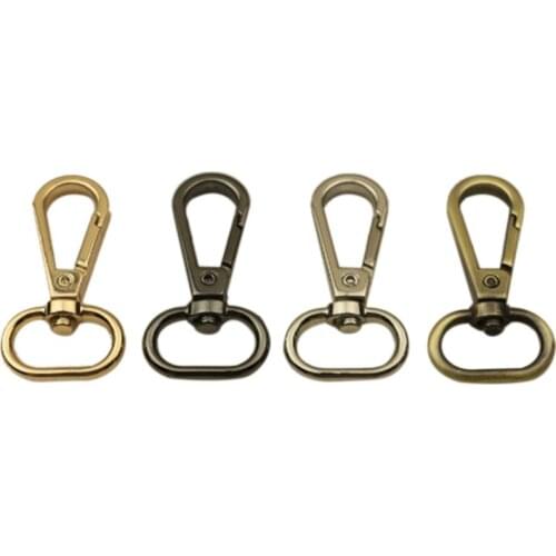 10Pcs Round Head Spring Buckle Gold/Silver/Gun Black/Bronze Clasp for Wallet and Bag DIY Pet Chain Hardware Accessories