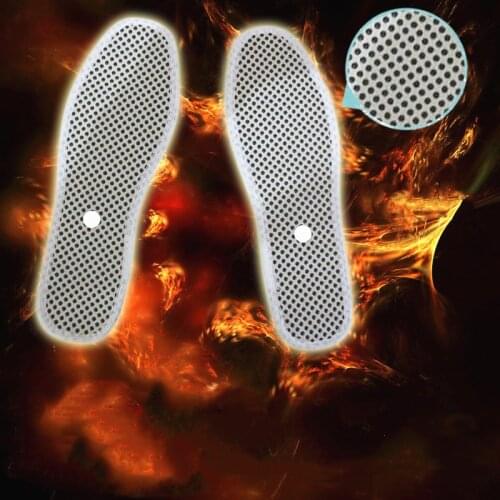 Heated Shoe Insoles Feet Warmer Sock Pad Washable Winter Foot Warmers Unisex Magnetic Heating Massage Self-heating Shoe Insoles