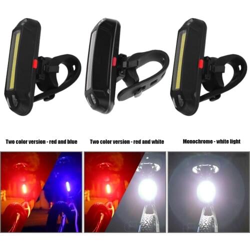100LM Mountain Road Bike LED Taillight USB Rechargeable Bicycle Rear Lights Lamp Cycling Taillights Night Ridding Warning Light