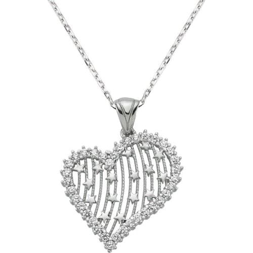 Tevuli 925 Sterling Silver Heart Women Necklace