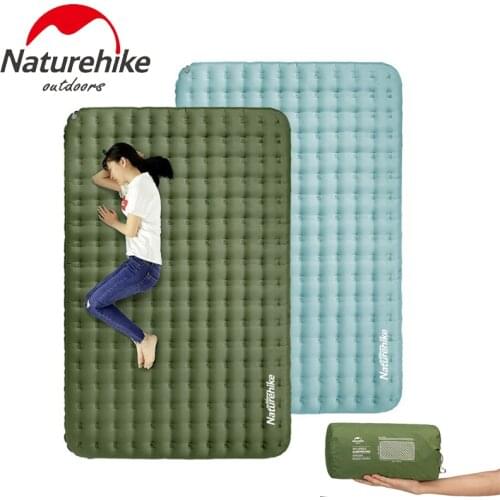 Naturehike Inflatable Mattress TPU Double Waterproof Camping Mat Portable Sleeping Pad Ultralight Folding Bed Tent Sleeping Mat