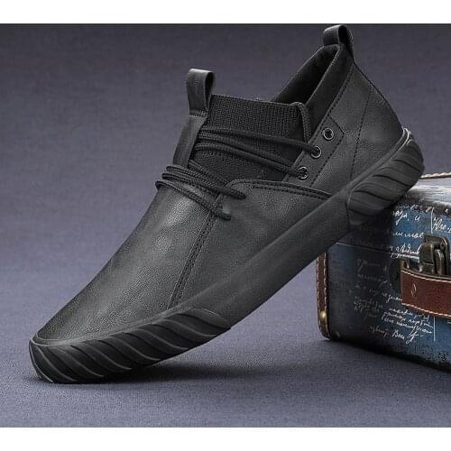 Comfortable fashion casual male shoes men leather sneakers for men adult Men Loafers Moccasins Leather Shoes 2021 New