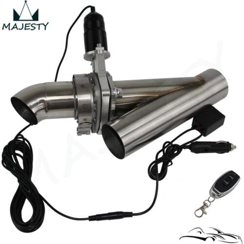 2" / 2.25" / 2.5" /3" Electric Stainless Exhaust Cutout Cut Out Dump Valve W/switch control Or Remote Control Kit