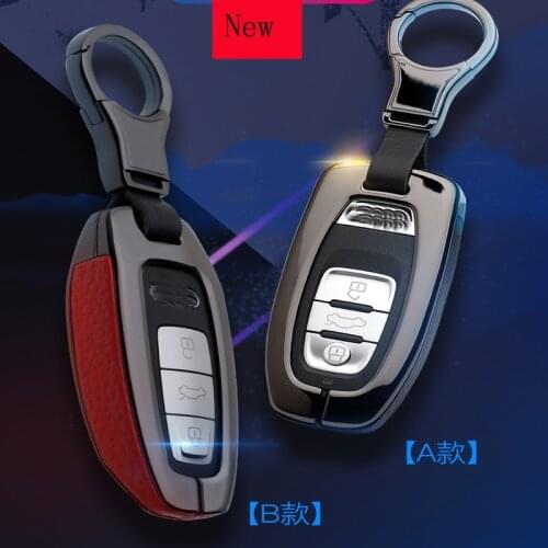High-Quality Aluminium Alloy Car Smart Key Case Cover for Audi A6L A8 A7 A6 A5 A4L A3 2020 Models Car Accessories