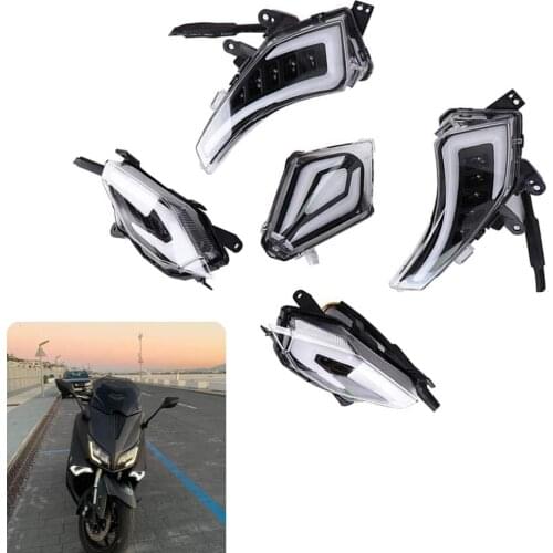 Motorcycle Rear Tail Brake Light LED Turn Signal Taillight Accessories 5PCS for Yamaha T-Max 530 2013-2016