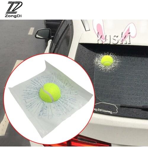 ZD Car Styling Tennis Hits Car Window Sticker For VW polo passat b5 b6 Mazda 3 6 cx-5 Toyota corolla Ford focus 2 accessories