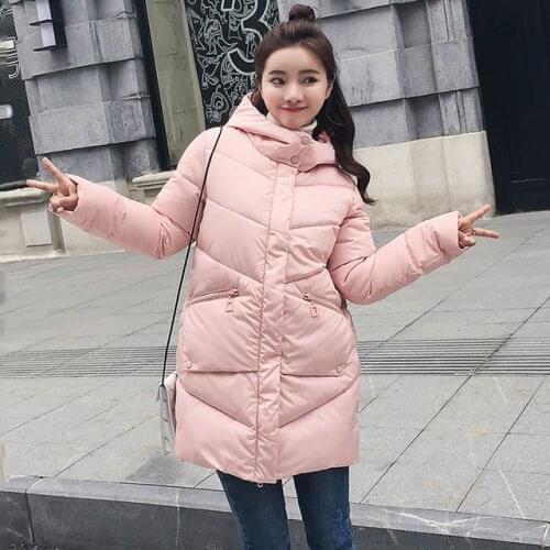 Womens Coat Outerwear Parka Women 2021 Winter Long Female Jacket Coats Plus Size Hooded Thick Cotton Padded Lining Solid Casual