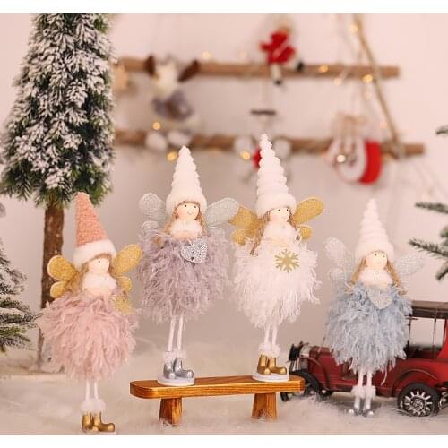 1PC Christmas Decoration Angel Doll Hanging Angel Girl Xmas Tree Pendants Party Ornaments