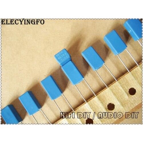 10PCS/50PCS AV P12 3570pF 63V 63V3570pF 2% Tin Foil Polypropylene Film Capacitor