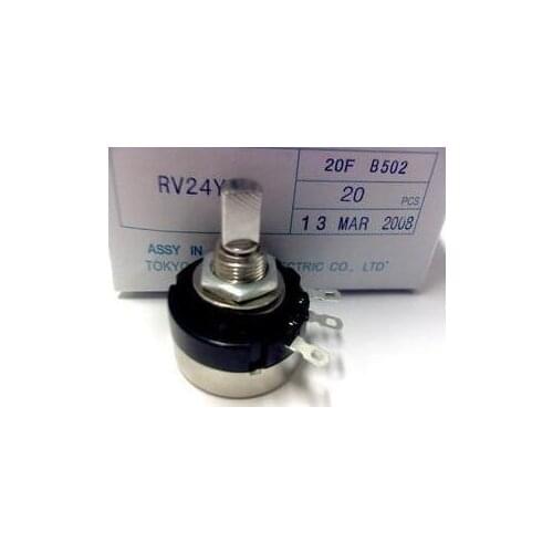100% Original RV24YN20F B102 B202 B502 B103 B503 B104 B504 Half Shaft Game Machine Rotary Potentiometer For TOCOS x 10PCS