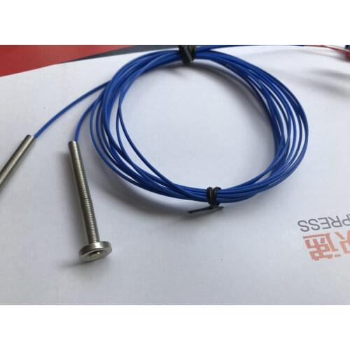 2 Pcs K-type Magnetic Thermocouple Chip Type Temperature Sensor Adsorption Surface Thermocouple Probe PT100 Magnetic