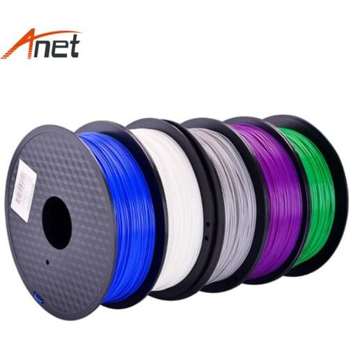 4PCS 4KG Mixed Colors 1KG/PC Anet 3D Printer PETG TPU PLA+ Filament 1.75MM 4 Colors Non-toxic Materials Black/White/Red/Blue