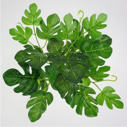 5 Fork Artificial Turtle Leaf Fence Outdoor Plant Wall Grass Decoration
