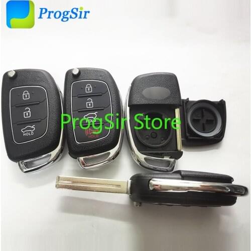 3Button 4 Button Flip Key Case Shell Carcasa For Hyundai TOY48 Blade